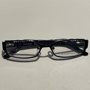 Rampage Women’s Purple Alligator Print Stainless Steel Eyeglass Frame